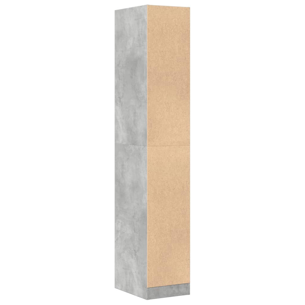 vidaXL Apothecary Cabinet Concrete Grey 30x41x174,5 cm Engineered Wood 6