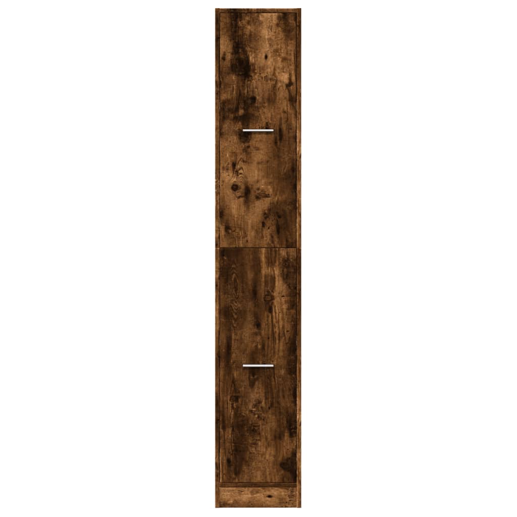 vidaXL Apothecary Cabinet Smoked Oak 30x41x174,5 cm Engineered Wood 5