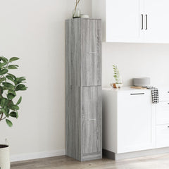 vidaXL Apothecary Cabinet Grey Sonoma 30x41x174,5 cm Engineered Wood 3