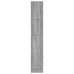 vidaXL Apothecary Cabinet Grey Sonoma 30x41x174,5 cm Engineered Wood 5