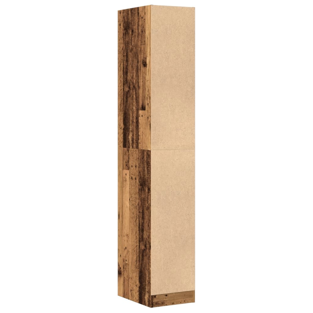 vidaXL Apothecary Cabinet Old Wood 30x41x174,5 cm Engineered Wood 6