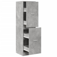 vidaXL Apothecary Cabinet Concrete Grey 40x41x144,5 cm Engineered Wood 2