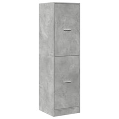vidaXL Apothecary Cabinet Concrete Grey 40x41x144,5 cm Engineered Wood 4