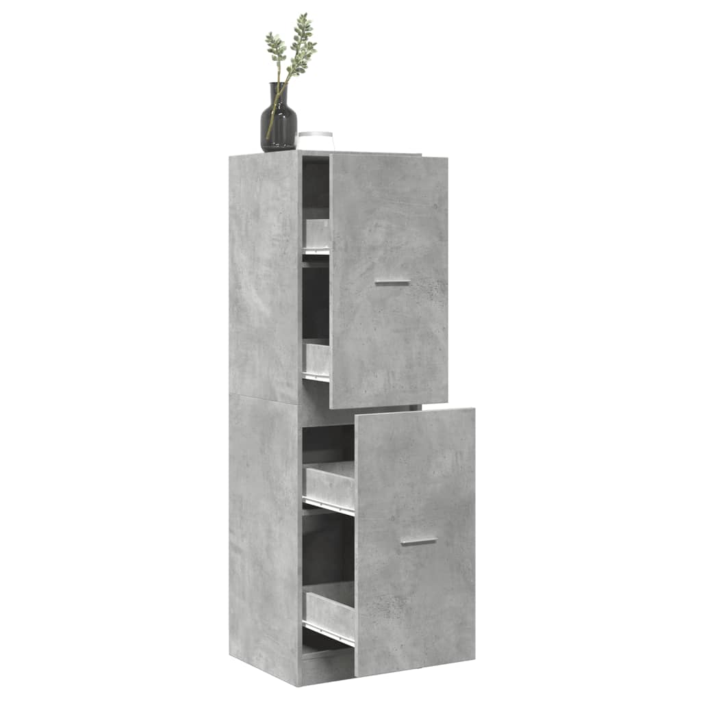 vidaXL Apothecary Cabinet Concrete Grey 40x41x144,5 cm Engineered Wood 1