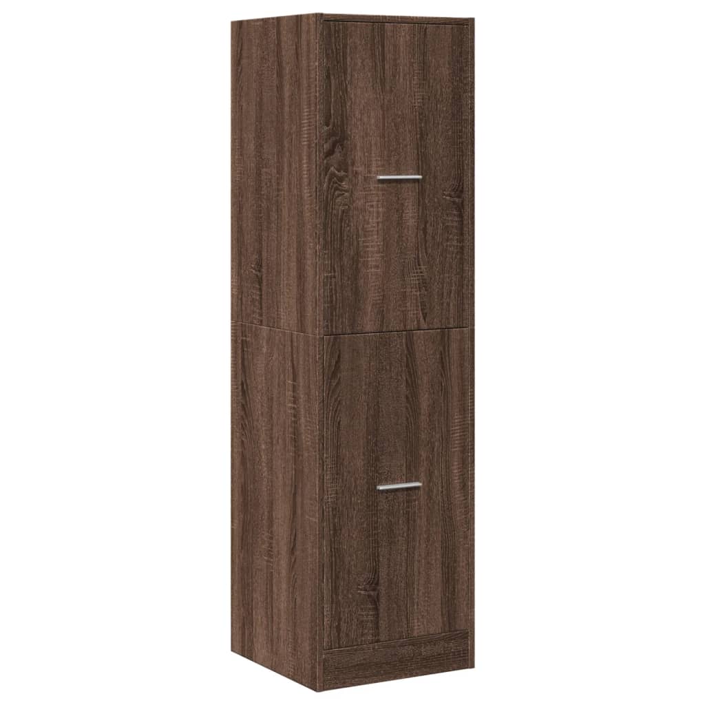 vidaXL Apothecary Cabinet Brown Oak 40x41x144,5 cm Engineered Wood 4