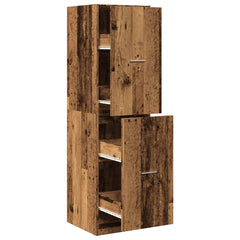 vidaXL Apothecary Cabinet Old Wood 40x41x144,5 cm Engineered Wood 2
