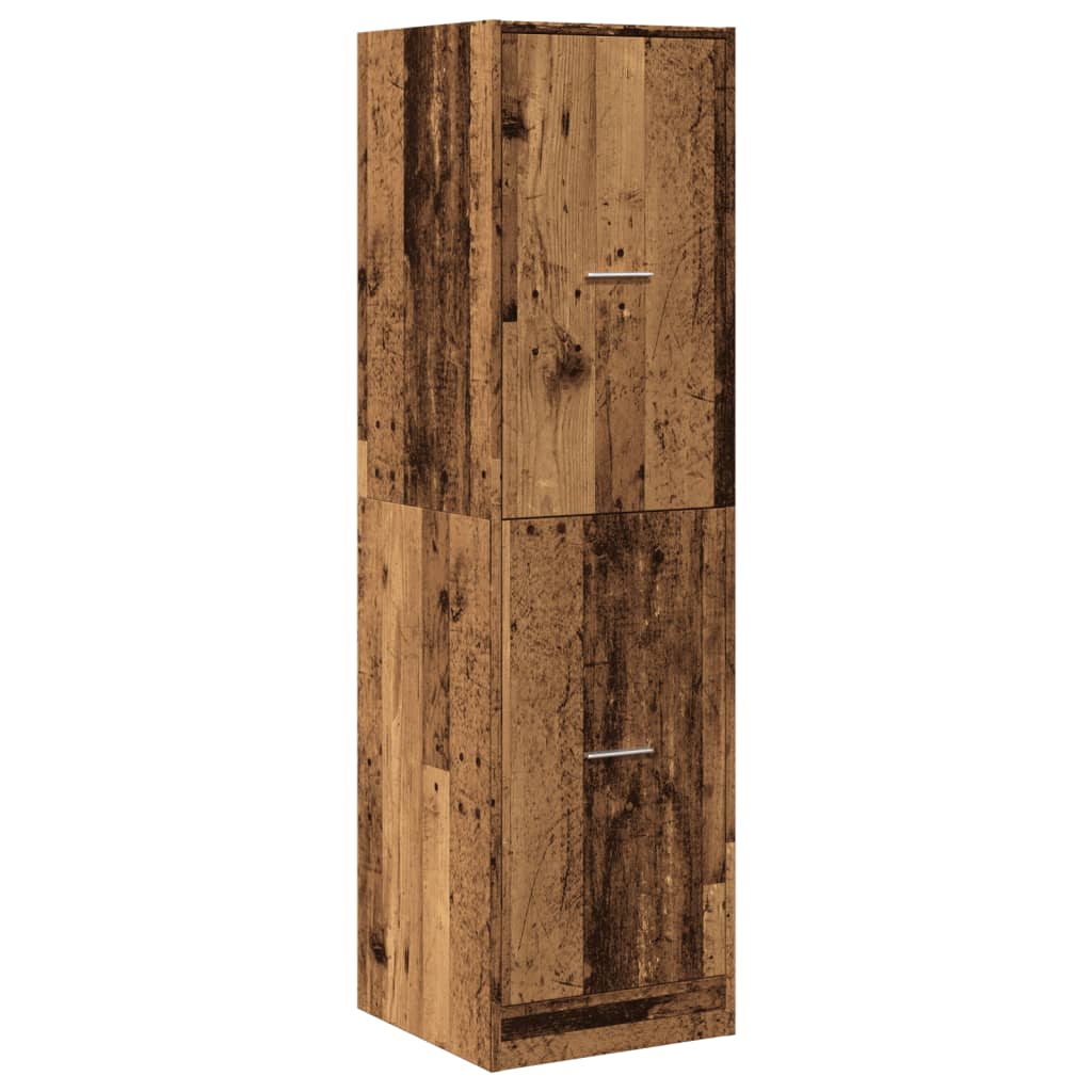 vidaXL Apothecary Cabinet Old Wood 40x41x144,5 cm Engineered Wood 4