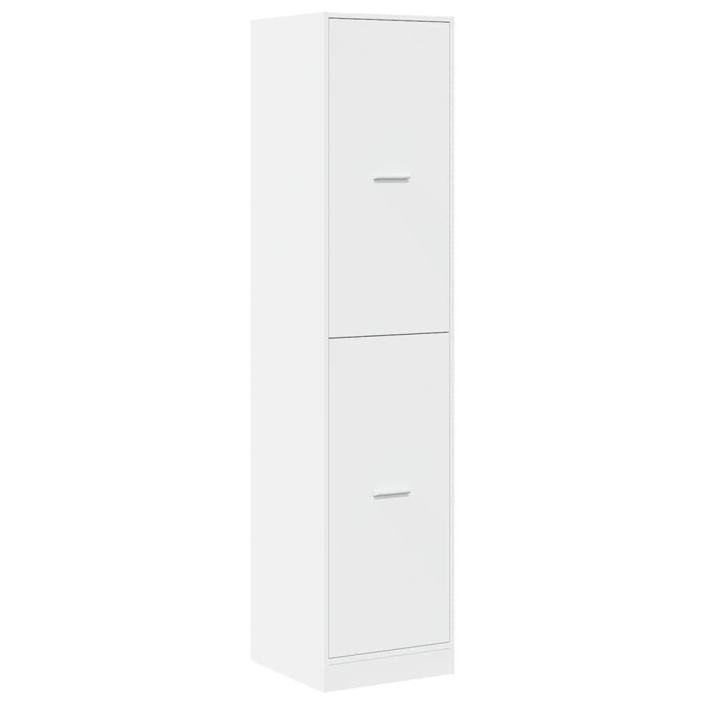 Apothecary Cabinet White Engineered Wood, image 4