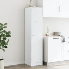 Apothecary Cabinet White Engineered Wood, image 3