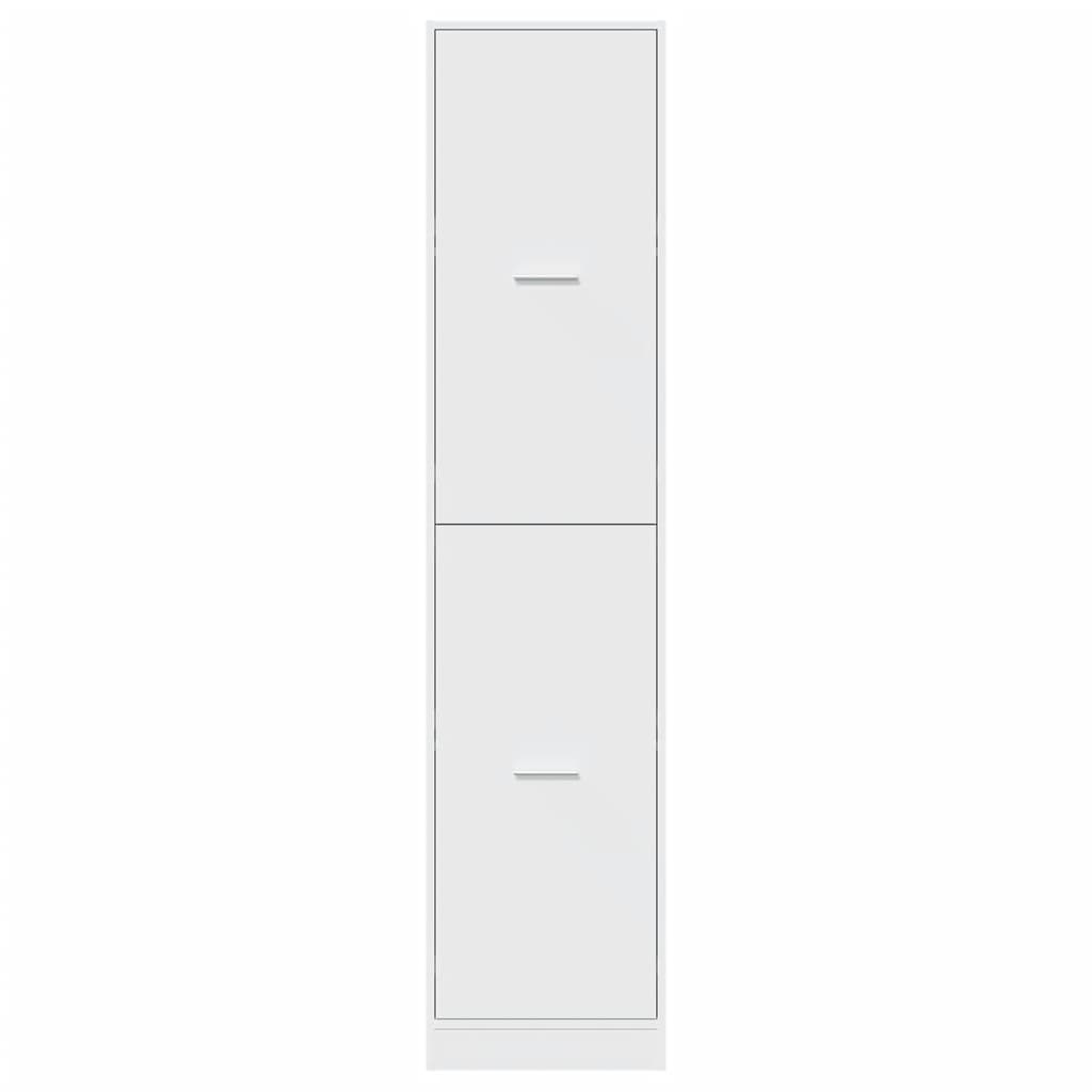 Apothecary Cabinet White Engineered Wood, image 5