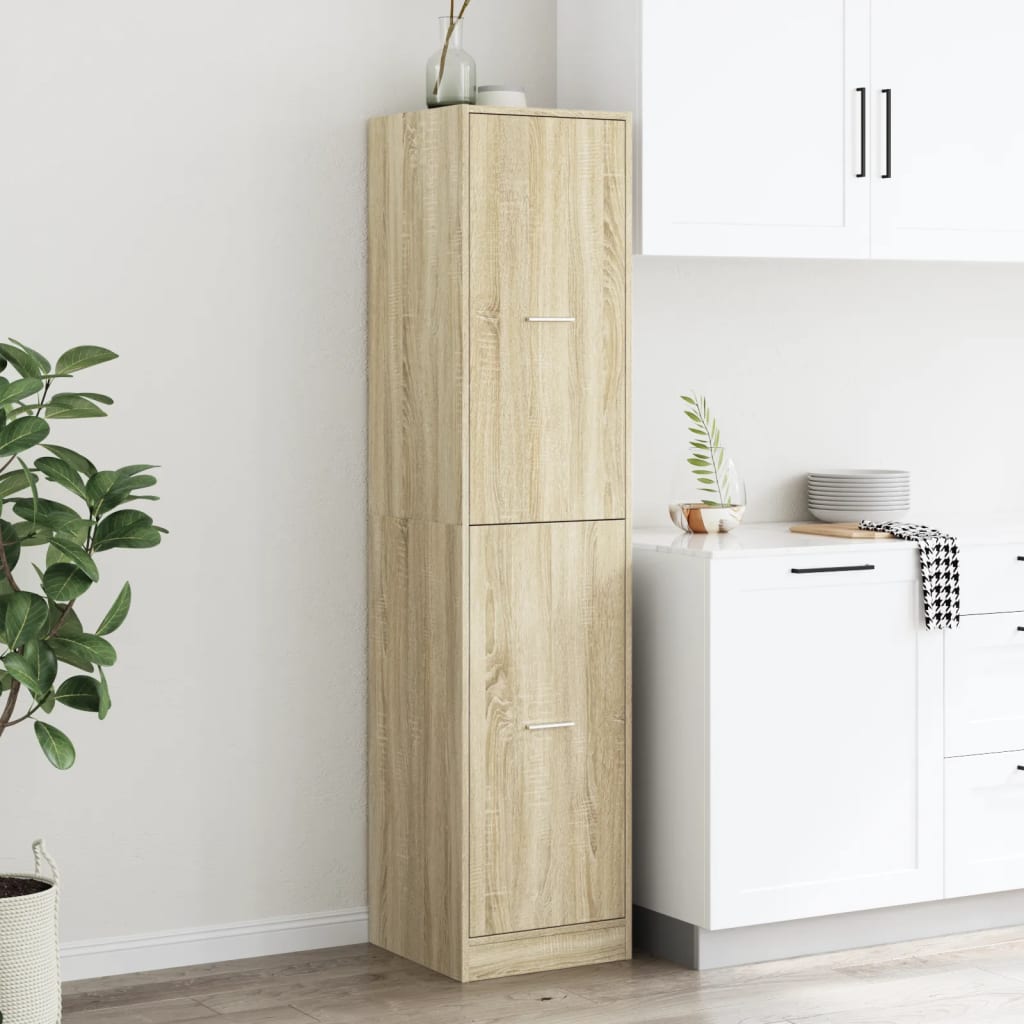vidaXL Apothecary Cabinet Sonoma Oak 40x41x174,5 cm Engineered Wood 3