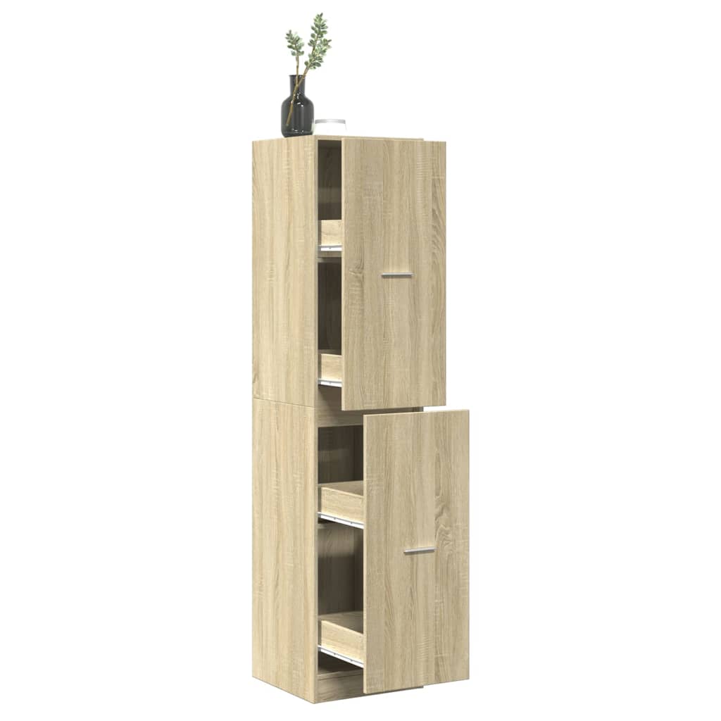 vidaXL Apothecary Cabinet Sonoma Oak 40x41x174,5 cm Engineered Wood 1
