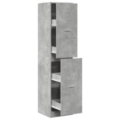 vidaXL Apothecary Cabinet Concrete Grey 40x41x174,5 cm Engineered Wood 2