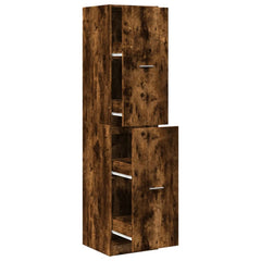vidaXL Apothecary Cabinet Smoked Oak 40x41x174,5 cm Engineered Wood 2