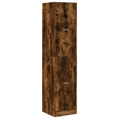 vidaXL Apothecary Cabinet Smoked Oak 40x41x174,5 cm Engineered Wood 4