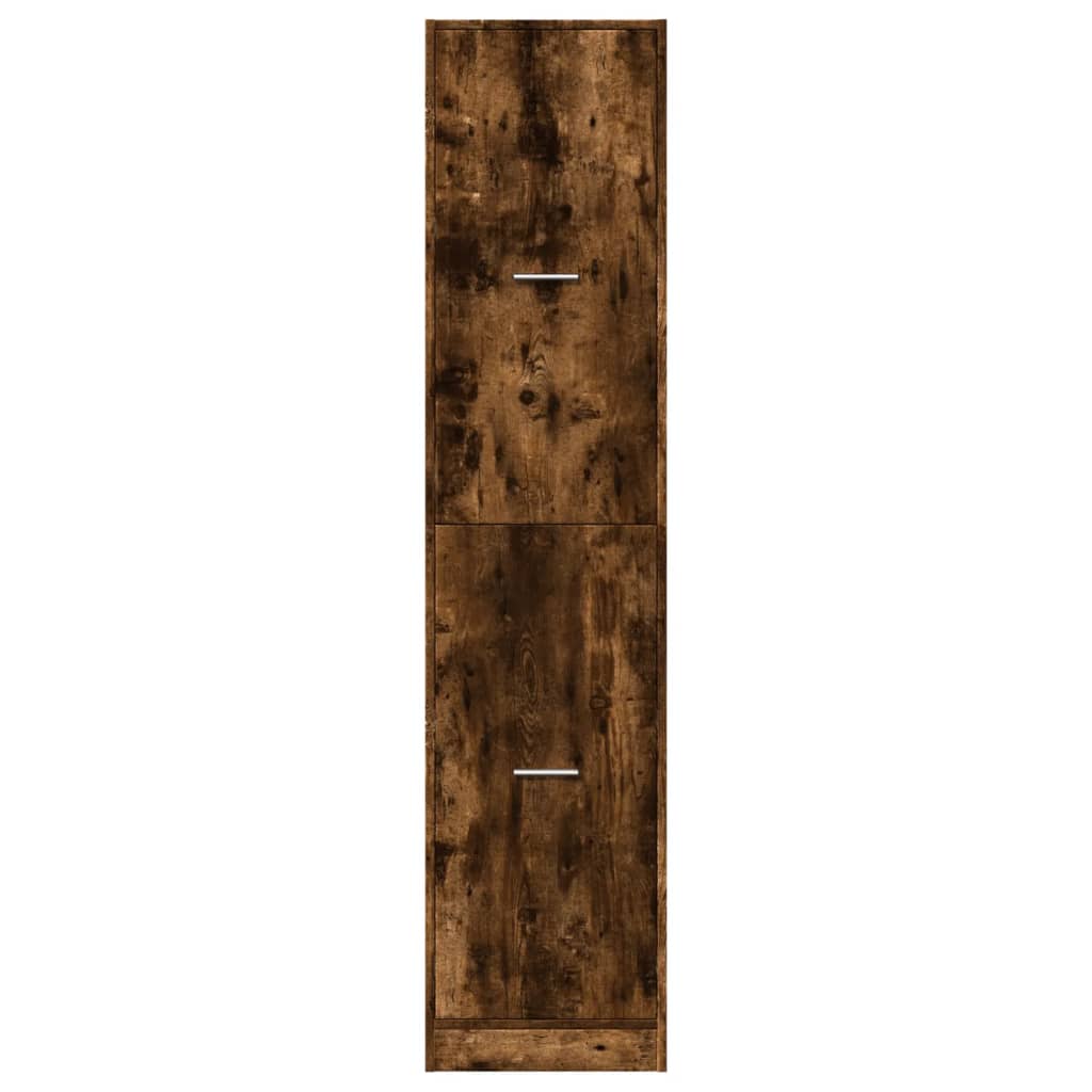 vidaXL Apothecary Cabinet Smoked Oak 40x41x174,5 cm Engineered Wood 5