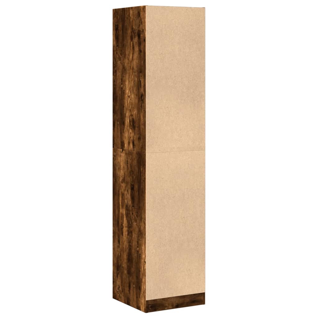 vidaXL Apothecary Cabinet Smoked Oak 40x41x174,5 cm Engineered Wood 6