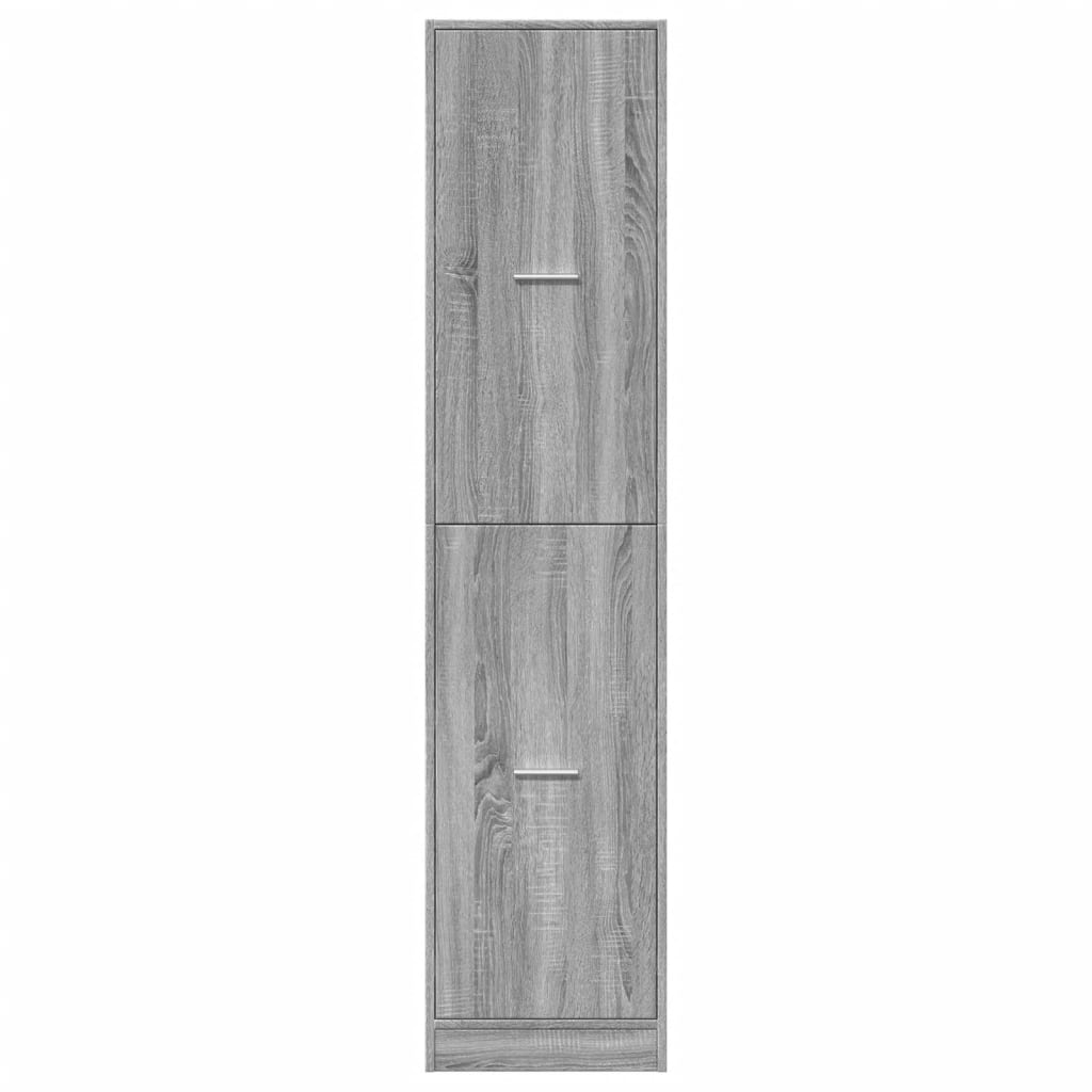 vidaXL Apothecary Cabinet Grey Sonoma 40x41x174,5 cm Engineered Wood 5