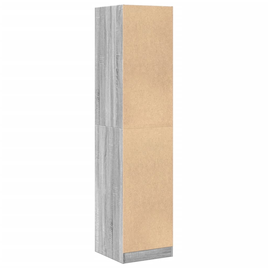 vidaXL Apothecary Cabinet Grey Sonoma 40x41x174,5 cm Engineered Wood 6