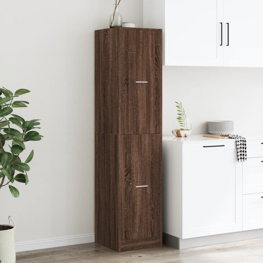 vidaXL Apothecary Cabinet Brown Oak 40x41x174,5 cm Engineered Wood 3