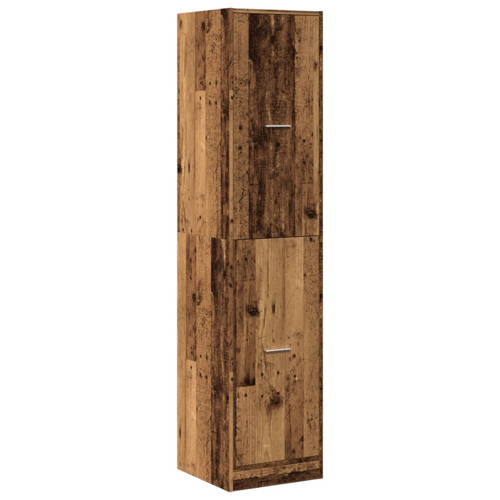 vidaXL Apothecary Cabinet Old Wood 40x41x174,5 cm Engineered Wood 4