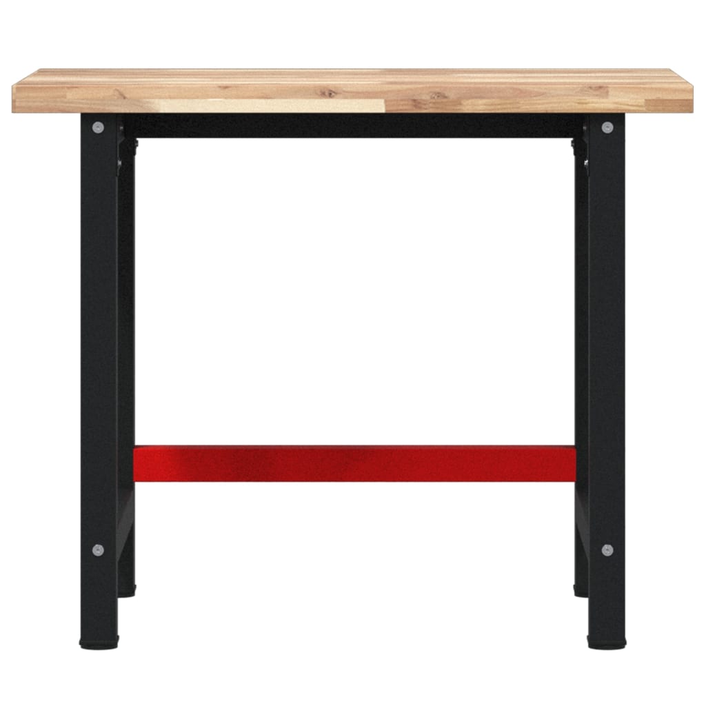 Workbench Solid Wood Acacia Rectangular Natural 100 x 60 x 83 cm