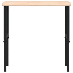 Workbench Dark Brown Rectangular Brown and black 100 x 60 x (73-99.5) cm