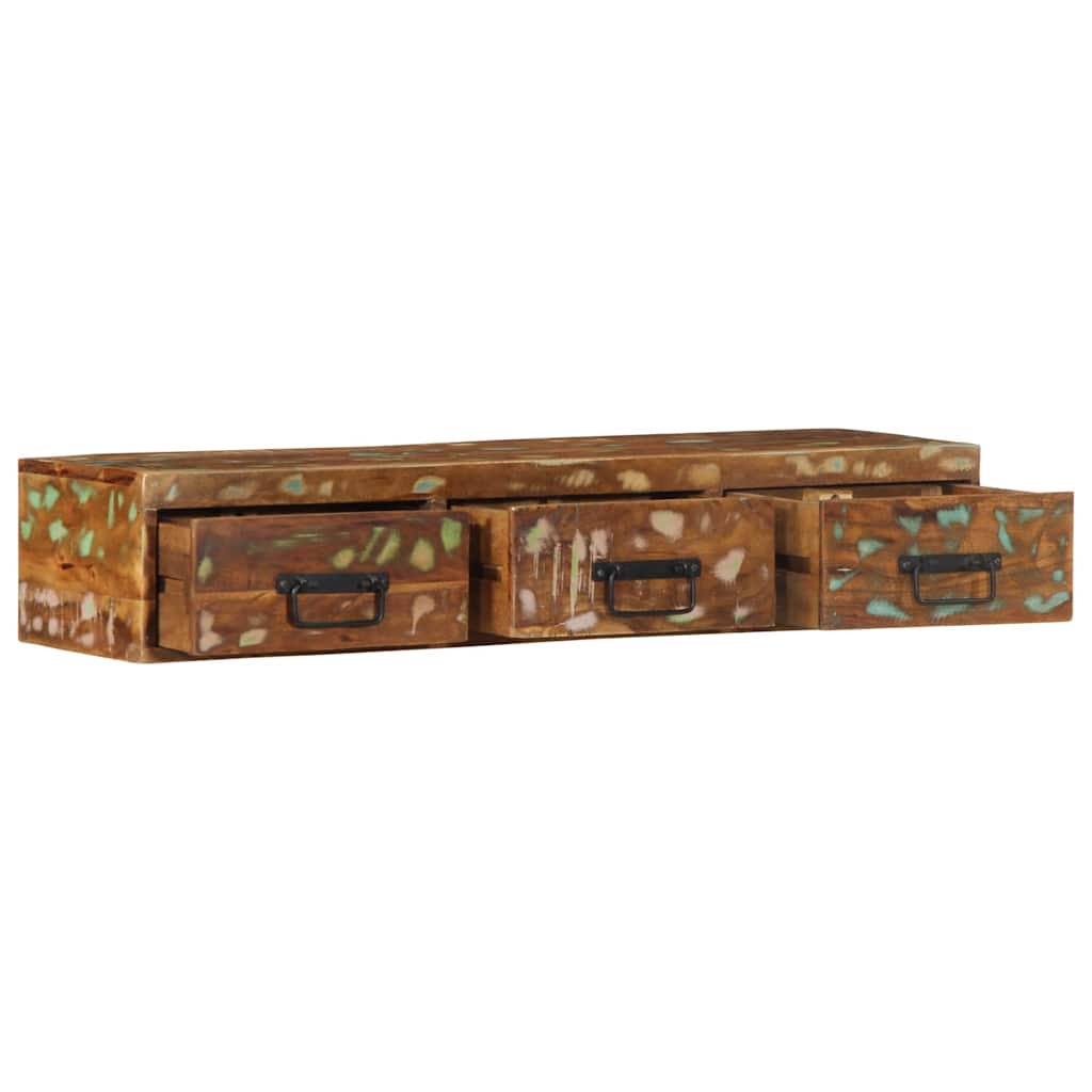 Wall-mounted TV Cabinet Solid Wood Reclaimed