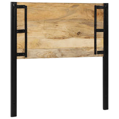 vidaXL Headboard 100 cm Solid Wood Mango and Iron 5