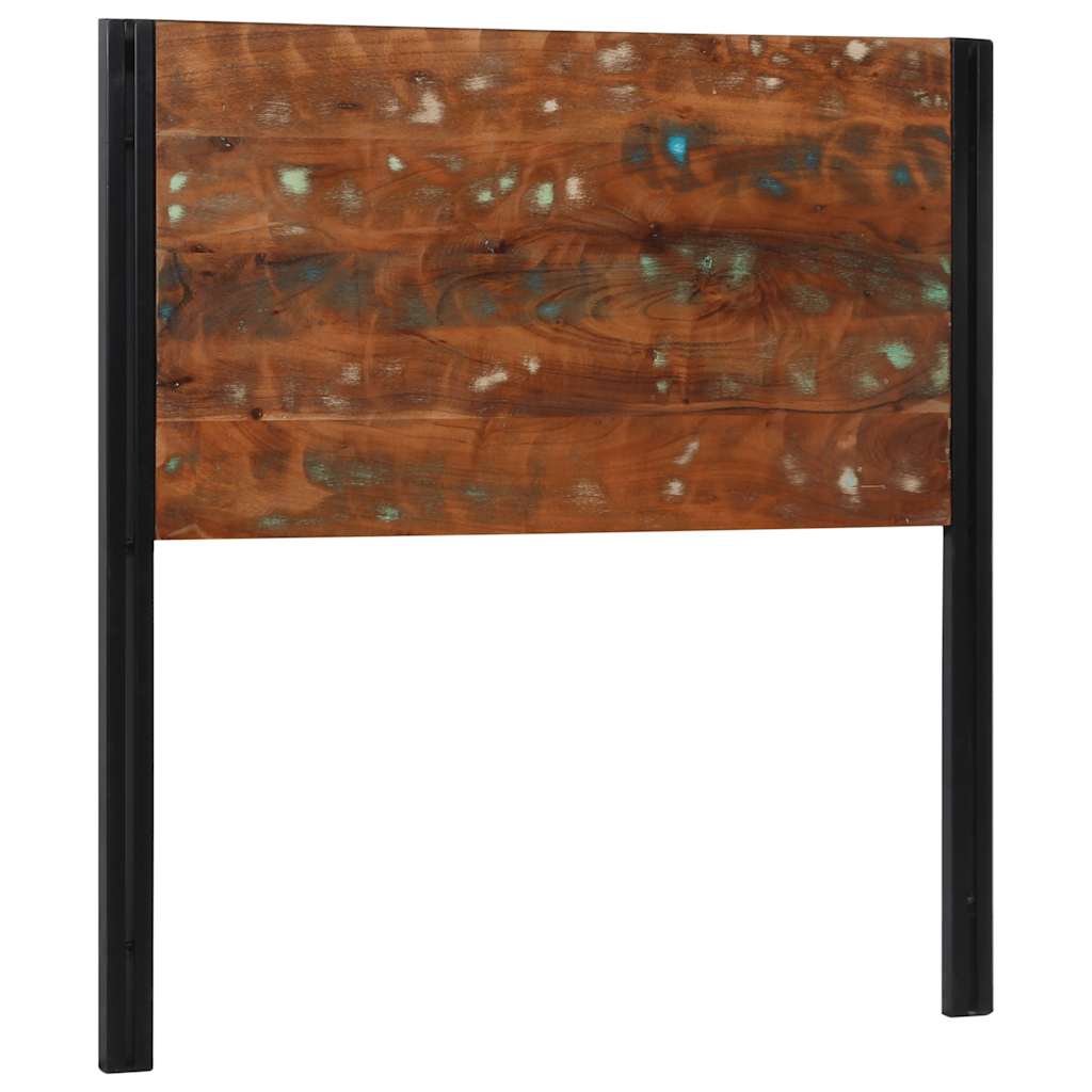vidaXL Headboard 100 cm Solid Wood Reclaimed and Iron 2