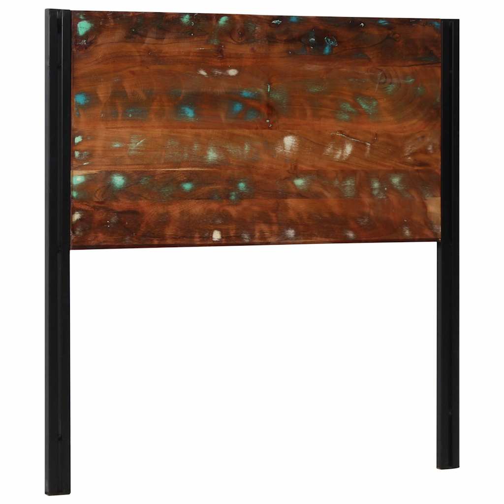 vidaXL Headboard 100 cm Solid Wood Reclaimed and Iron 3