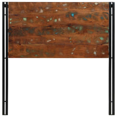 vidaXL Headboard 100 cm Solid Wood Reclaimed and Iron 4