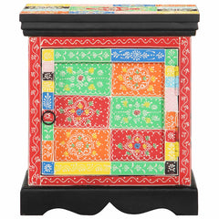 vidaXL Bedside Cabinet 2 pcs Multicolour 40x35x45 cm Solid Wood Mango 2