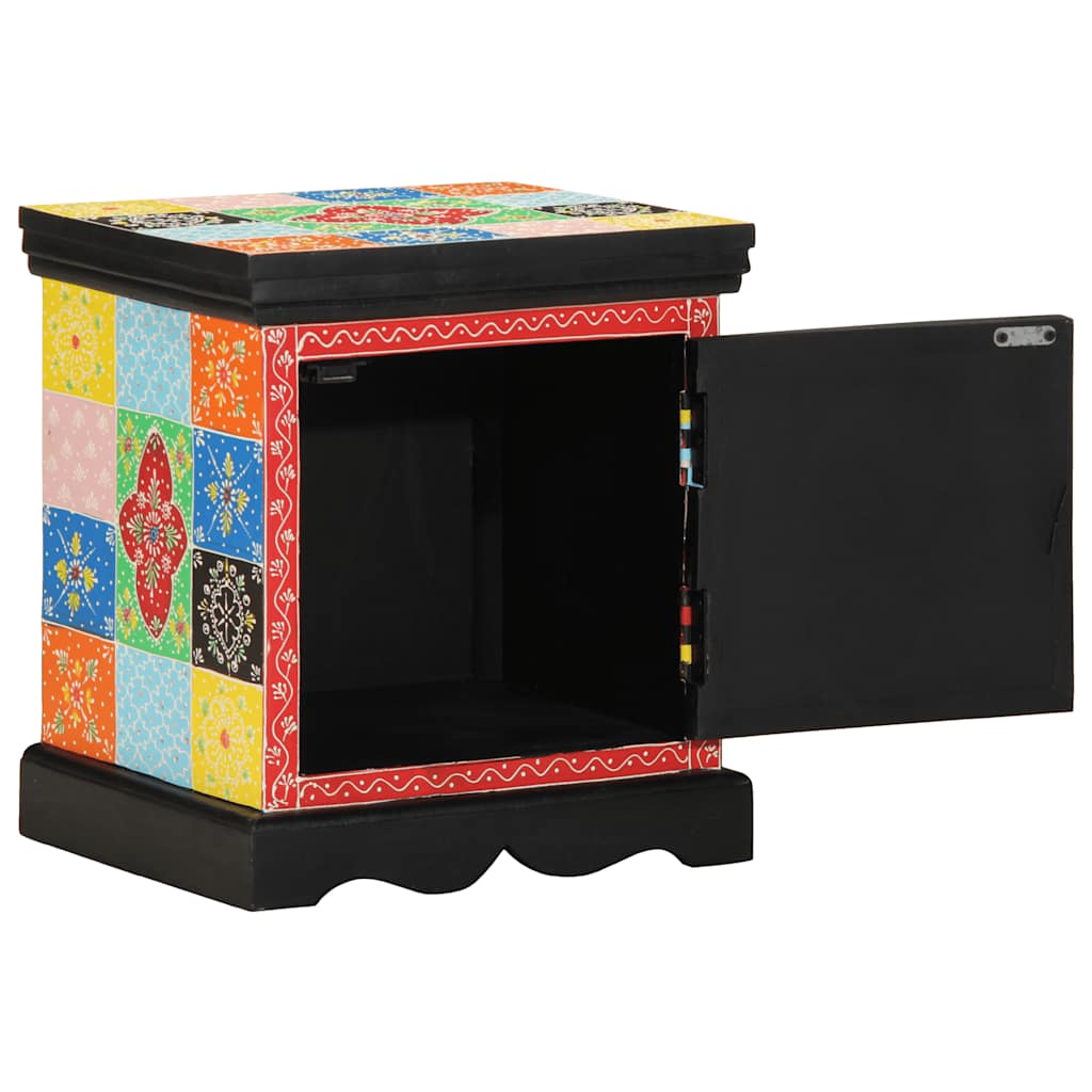vidaXL Bedside Cabinet 2 pcs Multicolour 40x35x45 cm Solid Wood Mango 4