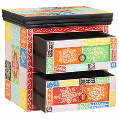 vidaXL Bedside Cabinet 2 pcs Multicolour 40 x 30 x 40 cm 2