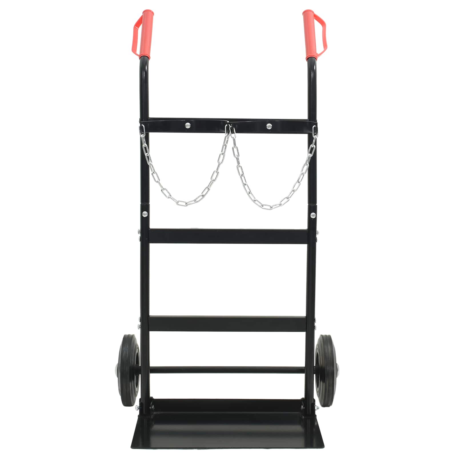 vidaXL Hand Trolley Black and Red 63 x 43.5 x 110 cm Steel 4