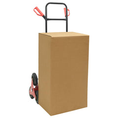 vidaXL Hand Trolley Black and Red 64.5 x 49.5 x 114 cm Steel 3