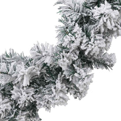 vidaXL Christmas Garland with LED Lights Green 10 m PVC 5