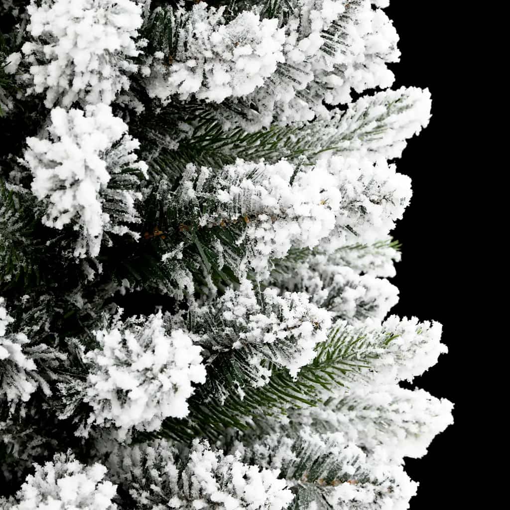 vidaXL Christmas Tree | White and Green | PVC and PE with a steel stand | Slim 5