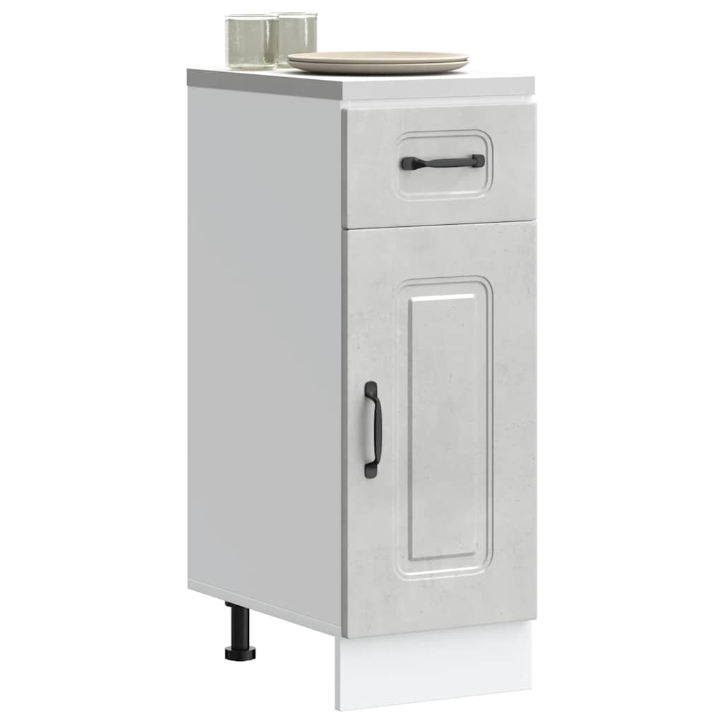 vidaXL Kitchen Base Cabinet "Kalmar" Engineered Wood Concrete Grey