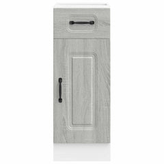 vidaXL Kitchen Base Cabinet Kalmar Grey Sonoma Engineered Wood 4