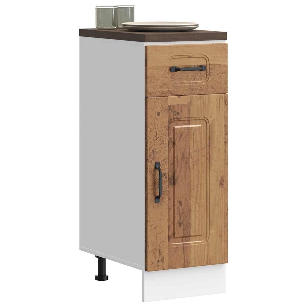 vidaXL Kitchen Base Cabinet "Kalmar" Engineered Wood Old Wood