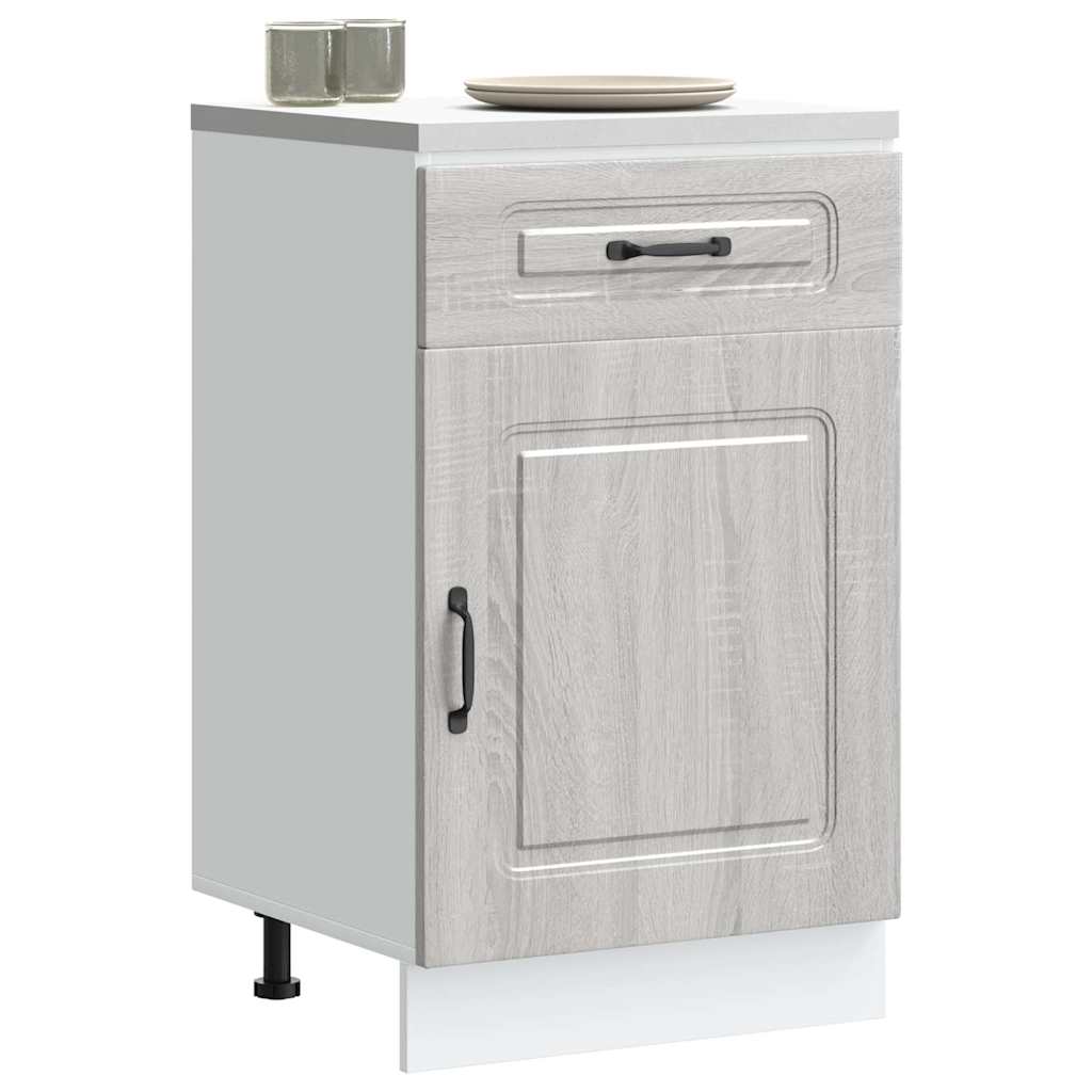 vidaXL Kitchen Base Cabinet Kalmar Grey Sonoma Engineered Wood 1