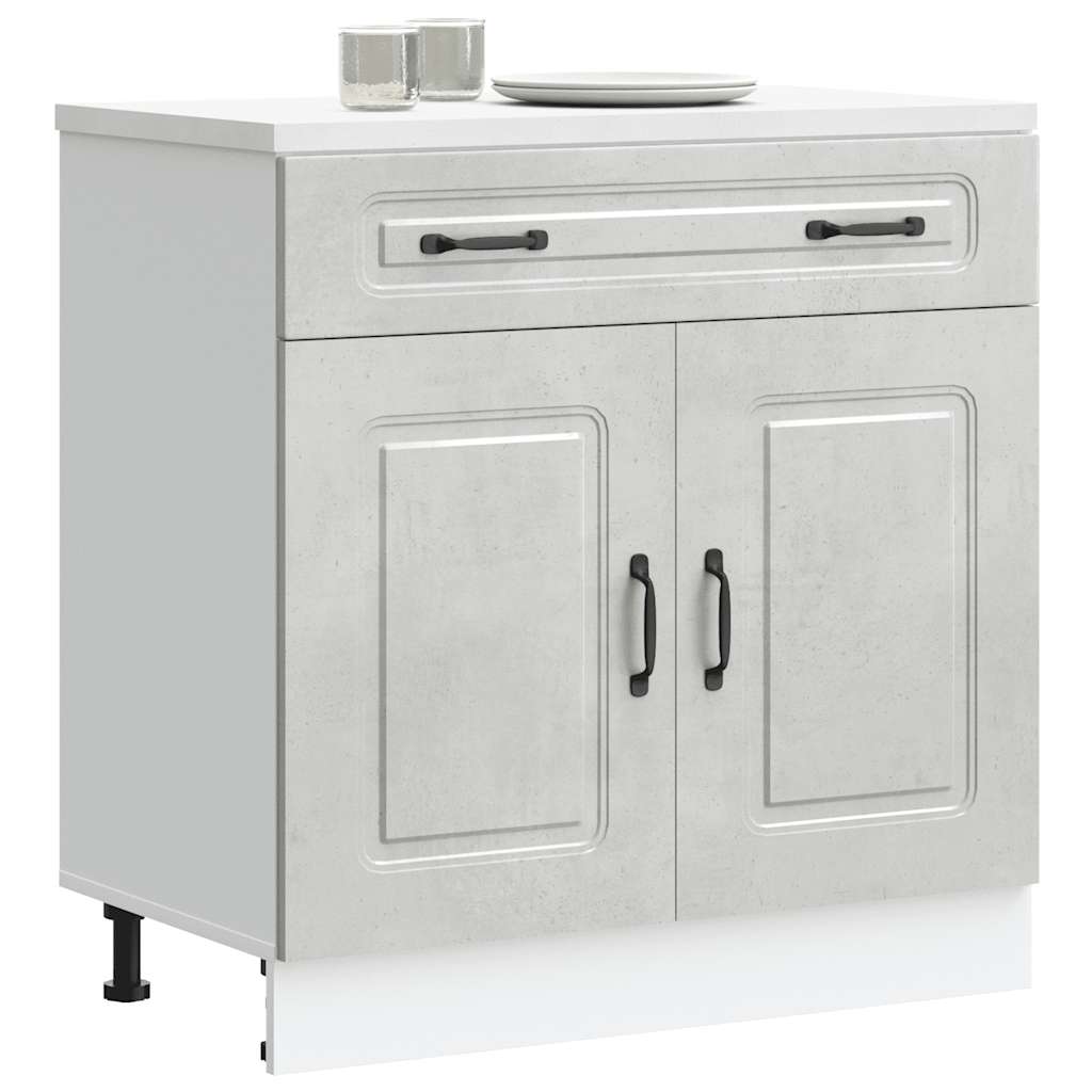vidaXL Kitchen Base Cabinet "Kalmar" Engineered Wood Concrete Grey