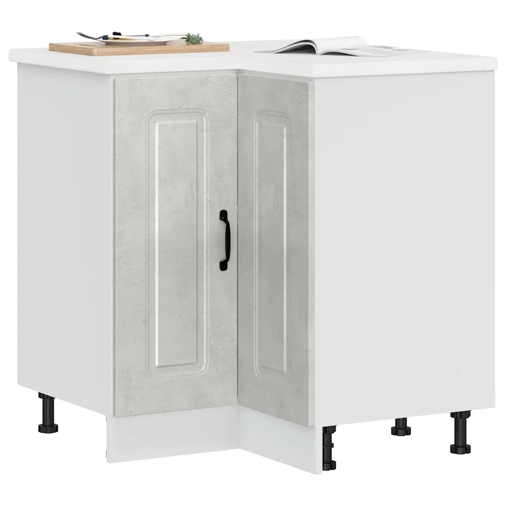 vidaXL Kitchen Base Cabinet "Kalmar" Engineered Wood Concrete Grey
