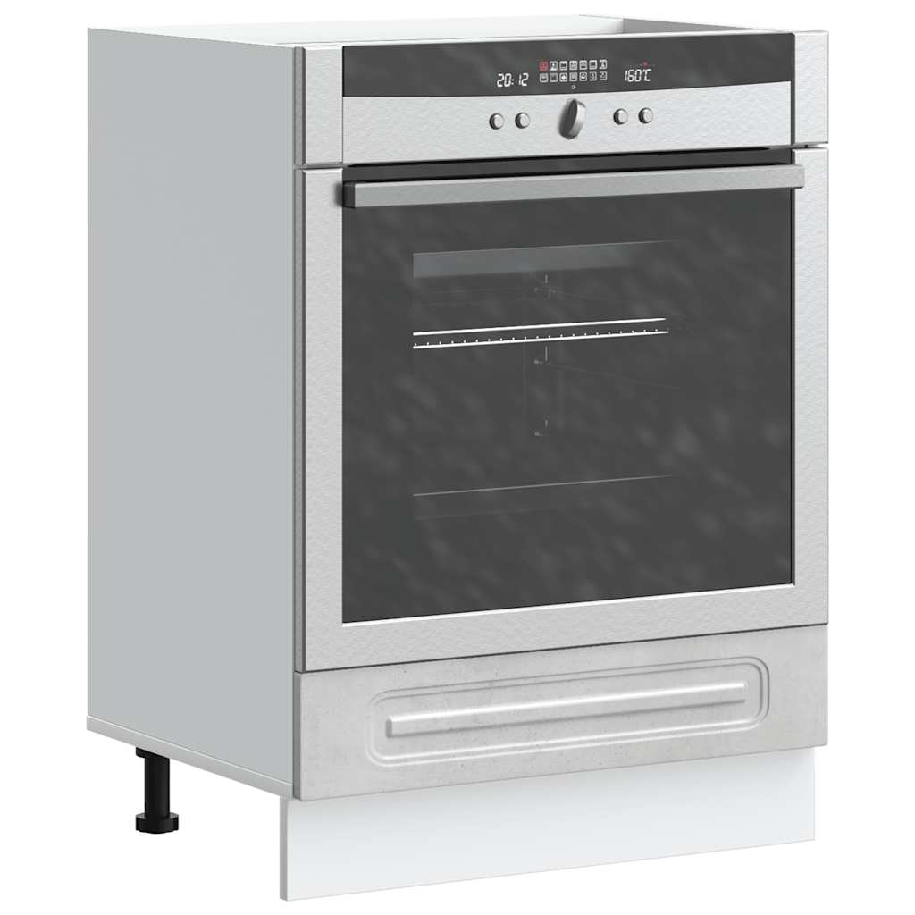 vidaXL Kitchen Base Cabinet "Kalmar" Engineered Wood Concrete Grey
