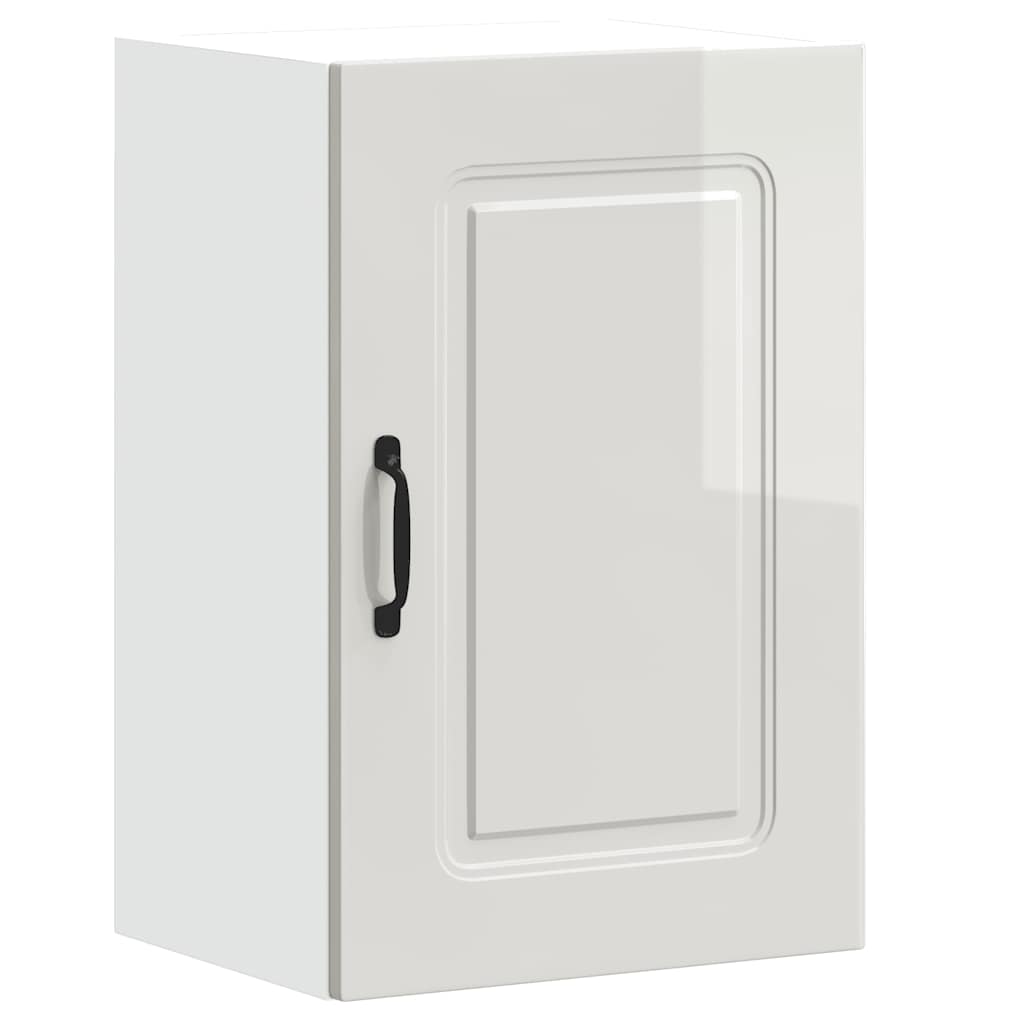Dishwasher Panel with 2 Doors KALMAR High Gloss White 1x wall cabinet (1 door) 40 cm wide 60 cm high