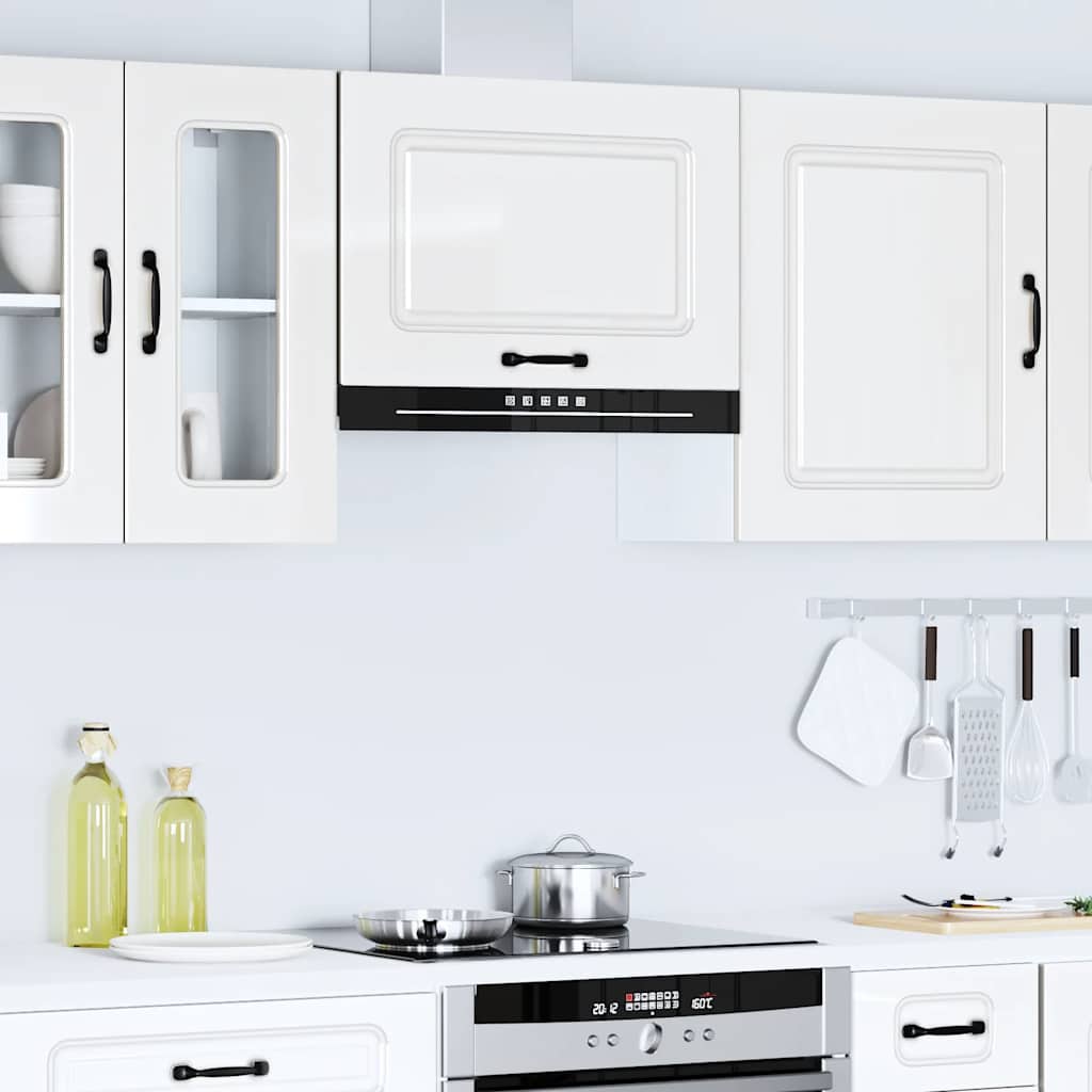 vidaXL Dishwasher Panel with 2 Doors KALMAR High Gloss White