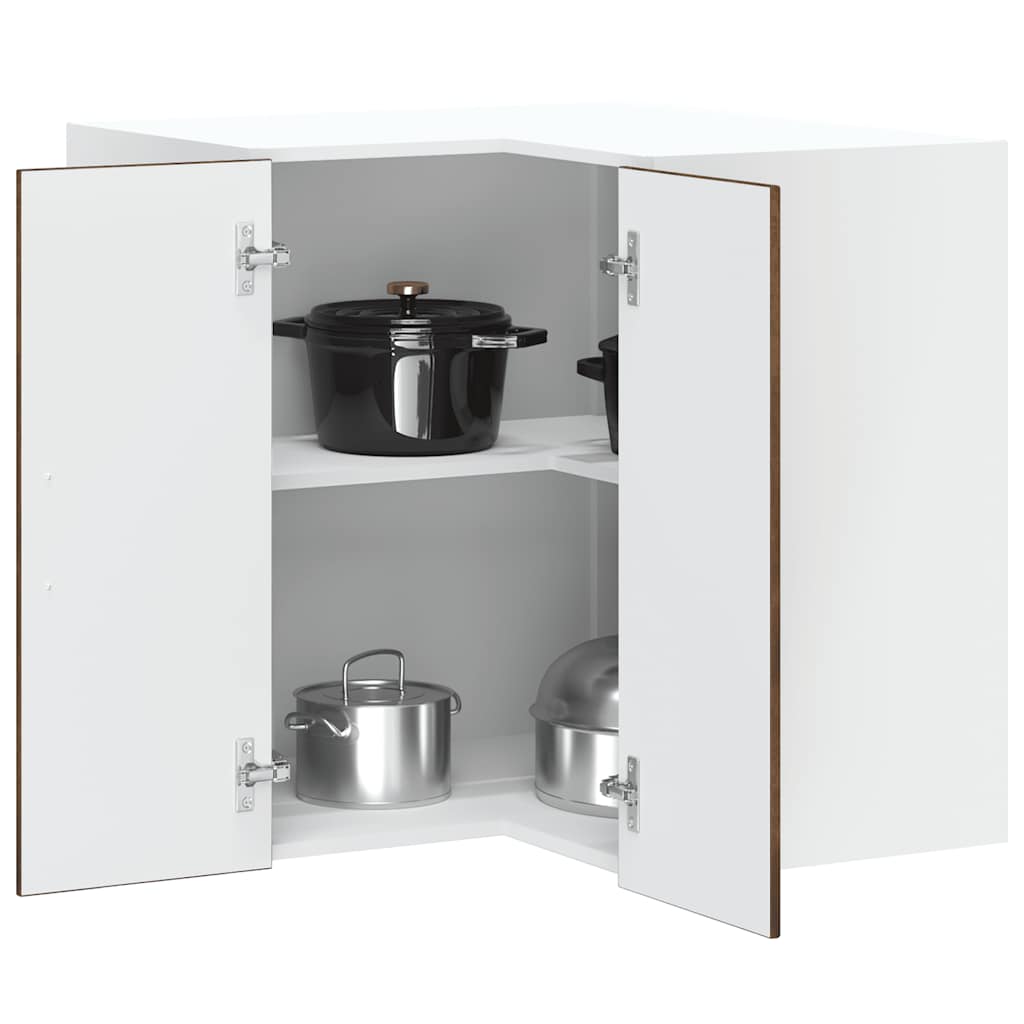 vidaXL Kitchen Wall Cabinet "Kalmar" Engineered Wood Smoked Oak