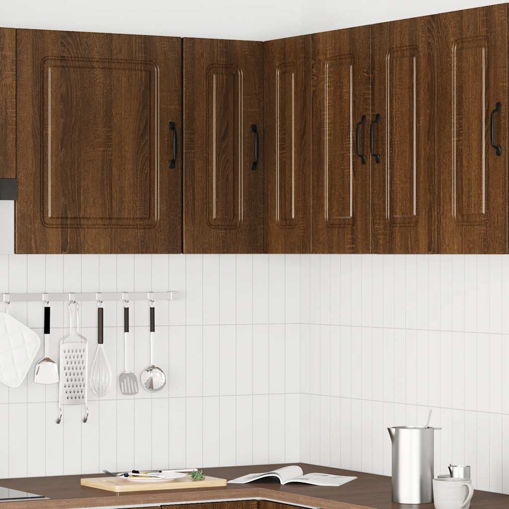 vidaXL Kitchen Wall Cabinet "Kalmar" Engineered Wood Brown Oak